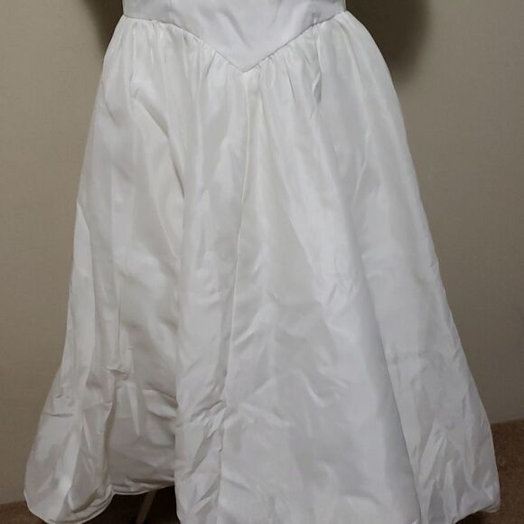 vintage white sweetheart off the shoulder dress xs/s - Picture 7 of 15